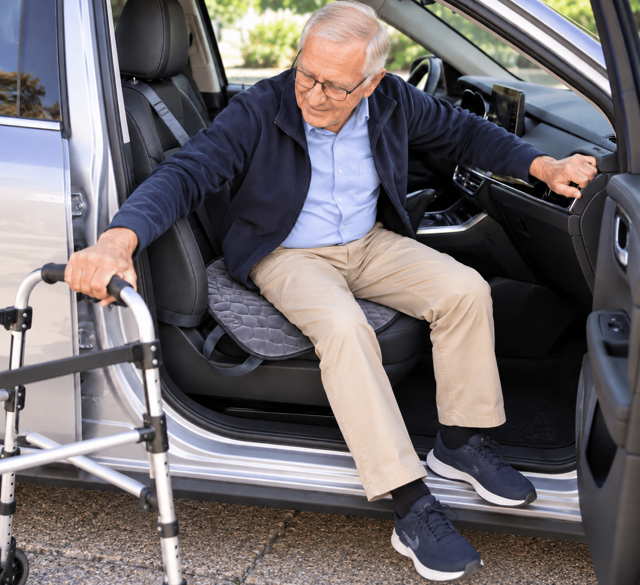 Auto Slide Back Velour - L - Billede 2